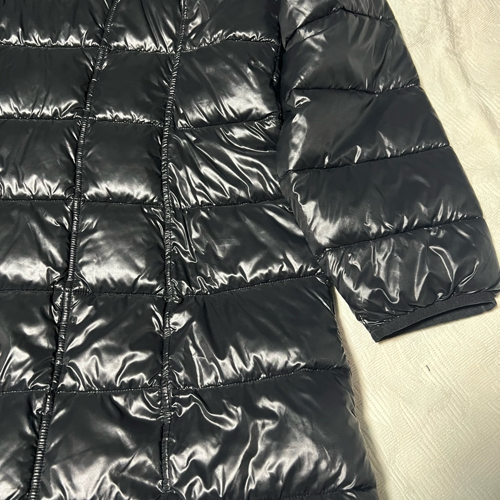 Aventura Women's Glossy Charcoal Puffer Coat - Picture 12 of 13